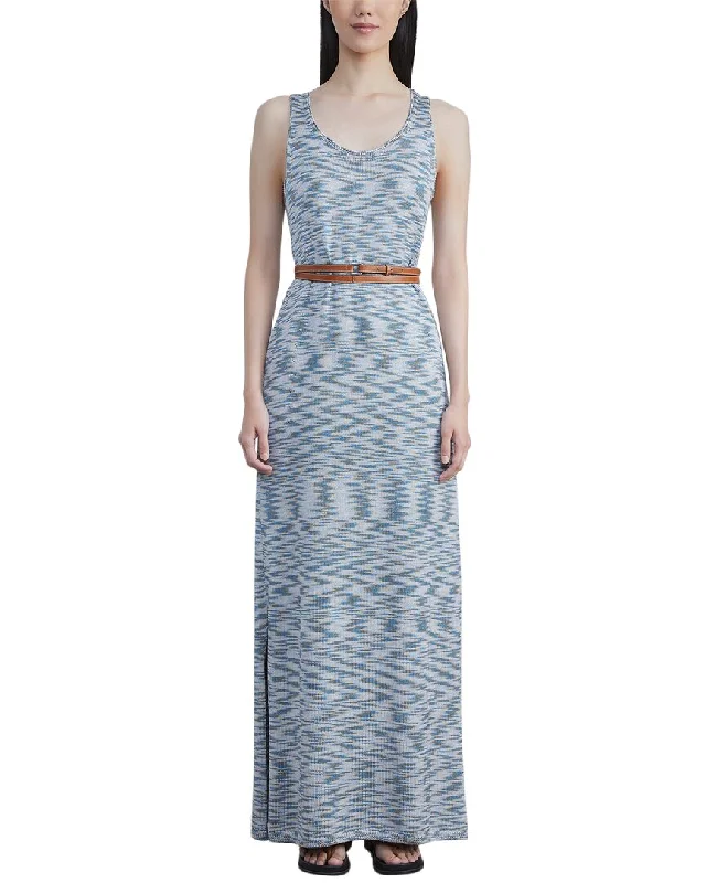 Lafayette 148 New York Marled Sleeveless Silk Knit Dress