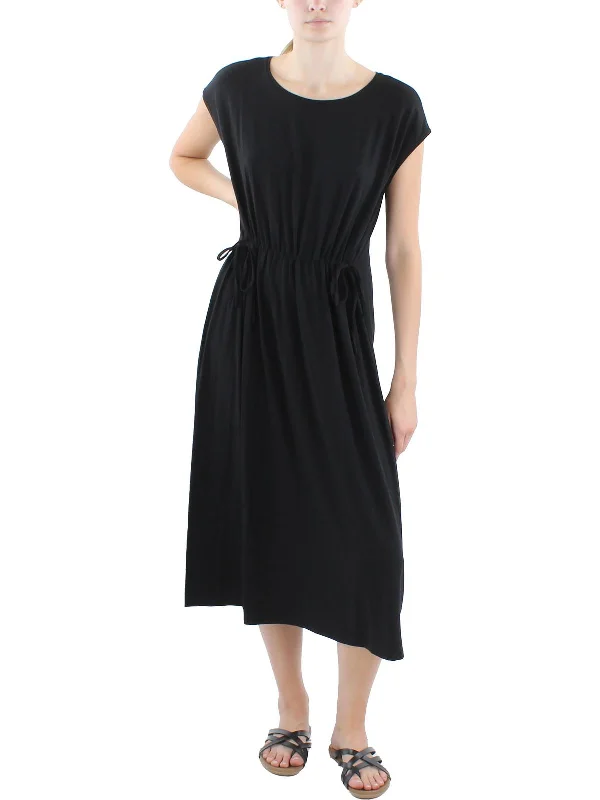 Womens Midi Stretch Midi Dress