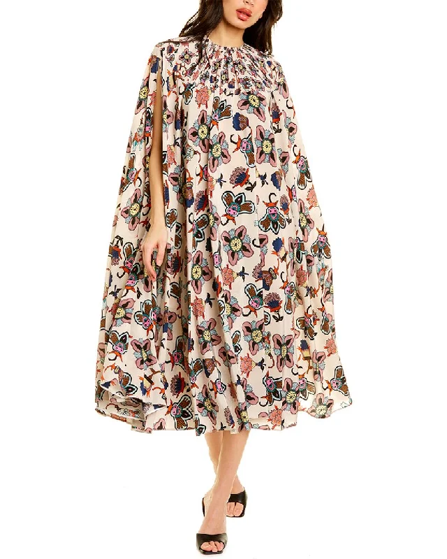 Valentino Silk Caftan Midi Dress