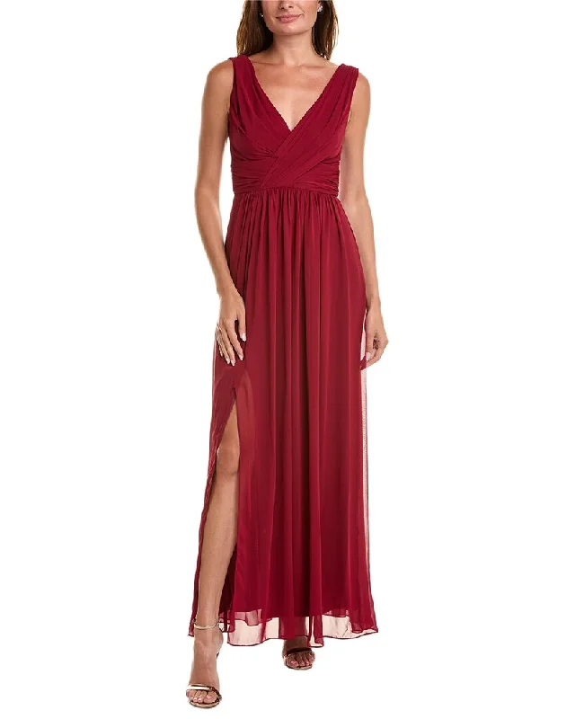 Dessy Collection Draped Maxi Dress