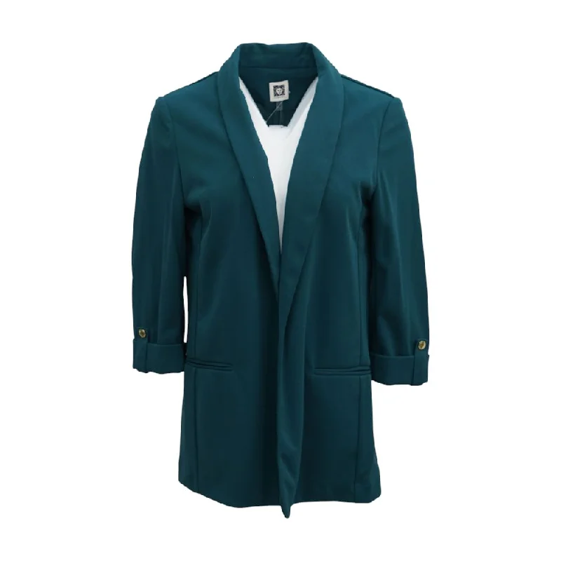 Teal Solid Blazer