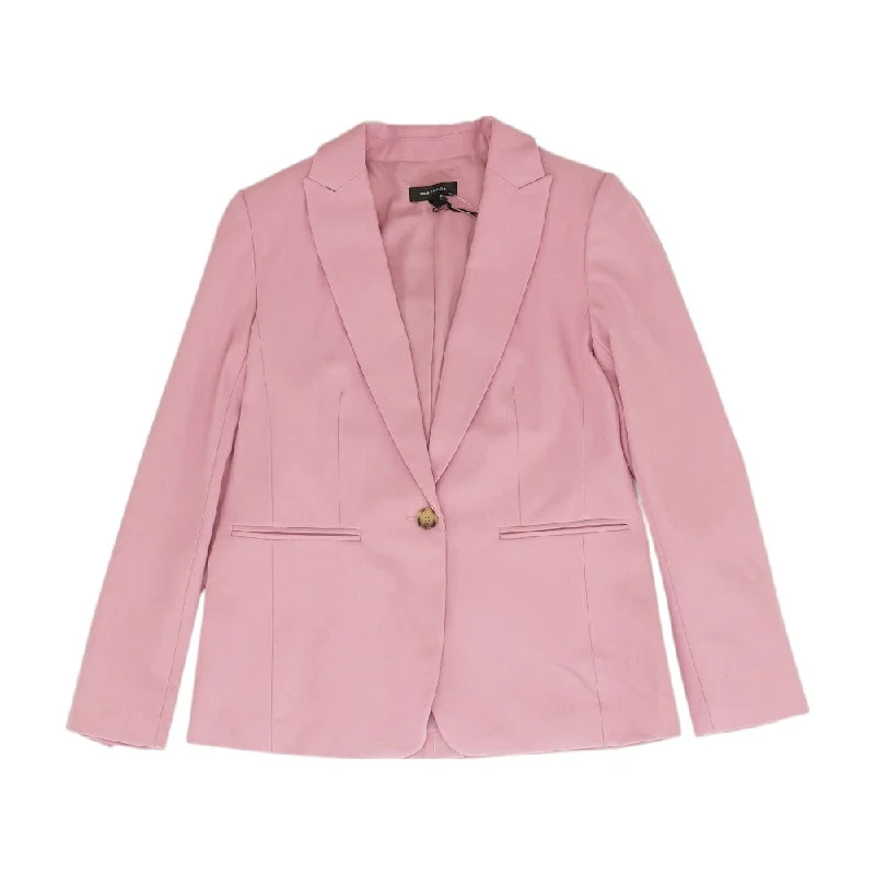 Pink Solid Blazer