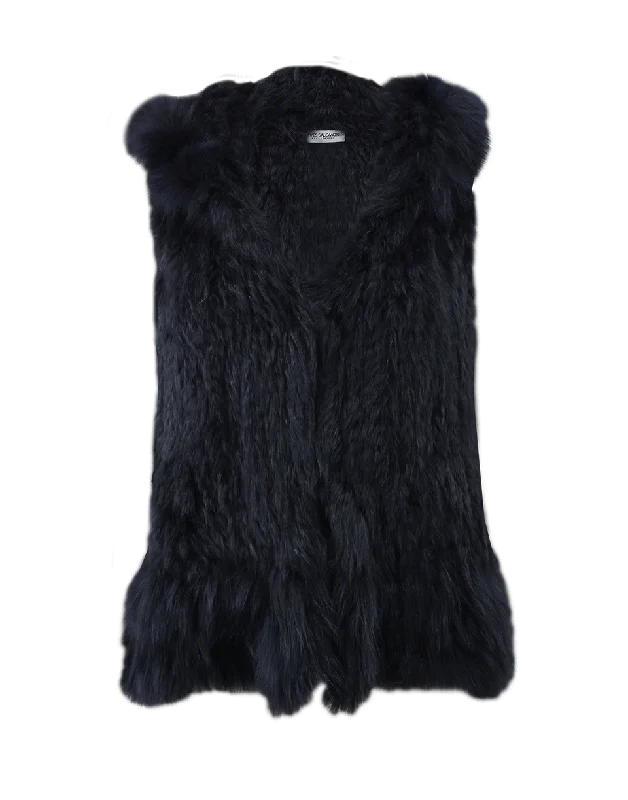 Hooded Fur Vest