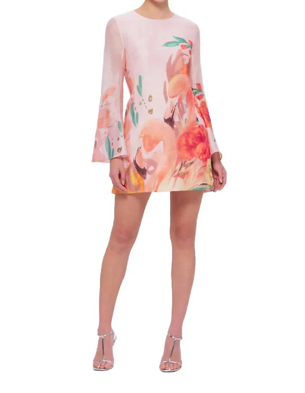 Suzanne Mini Dress In Euphoria Print