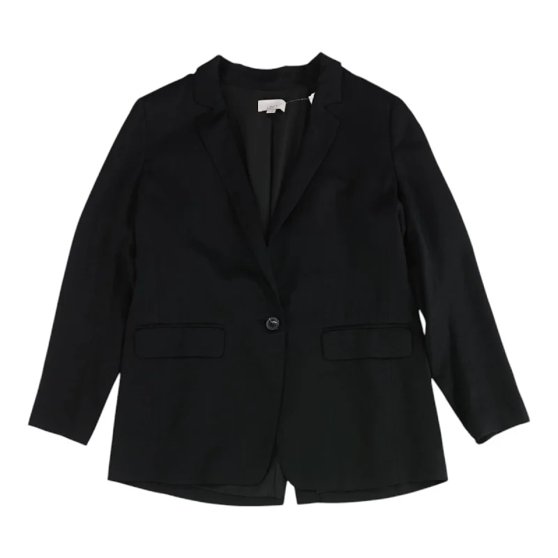 Black Solid Blazer