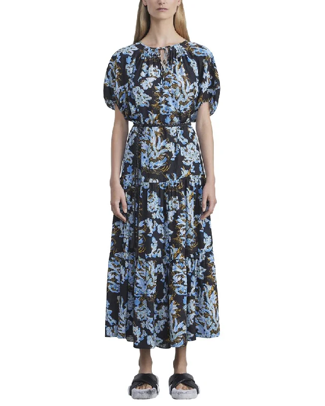 Lafayette 148 New York Pleated Neck Dress