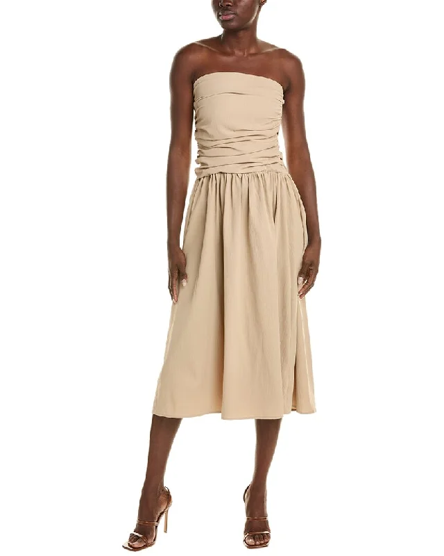 SERENETTE Strapless Midi Dress