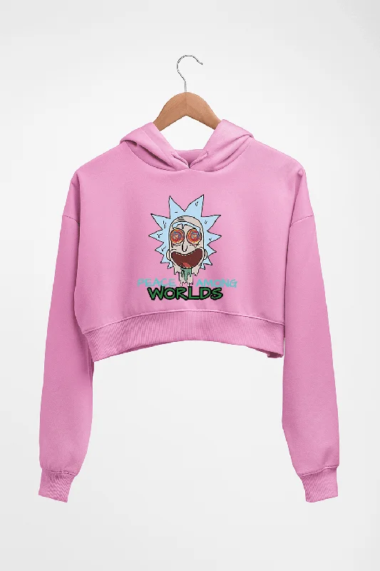 Rick and Morty Crop HOODIE FOR WOMEN