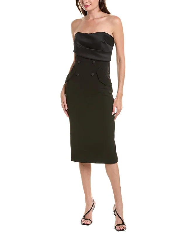 Badgley Mischka Tuxedo Cocktail Dress