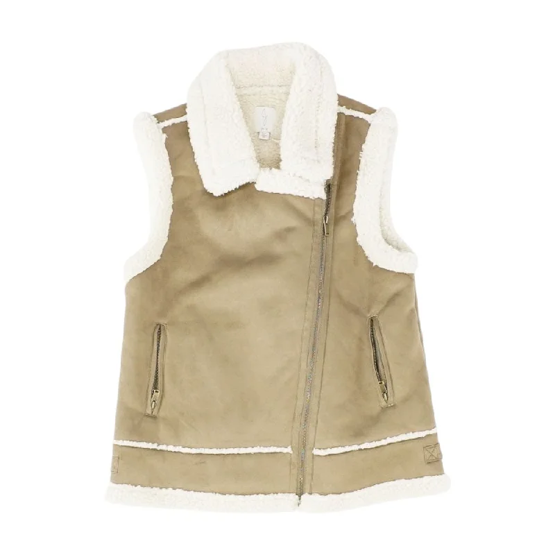 Brown Solid Vest