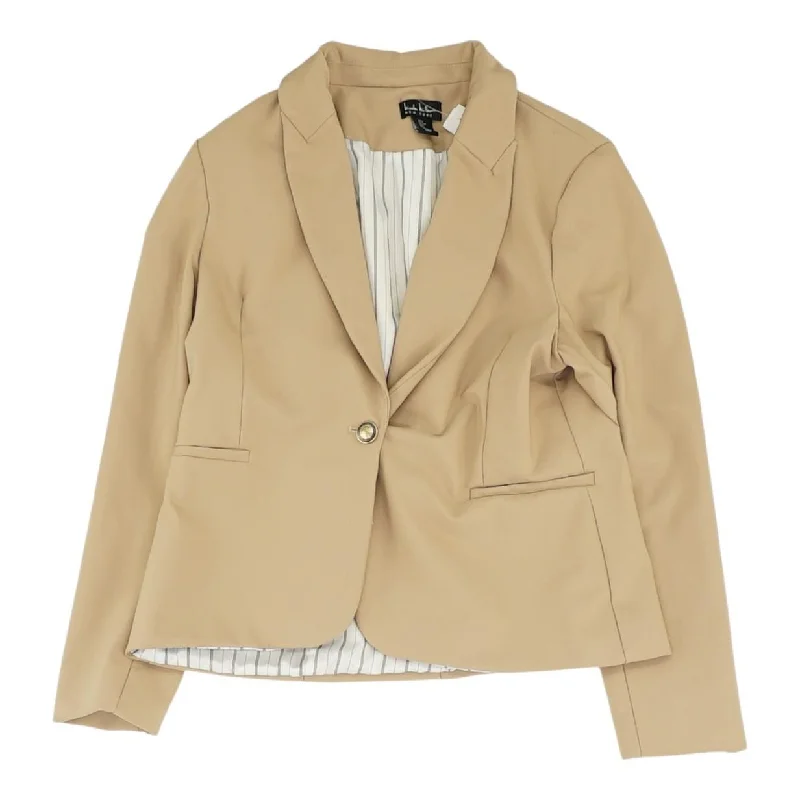 Tan Solid Blazer