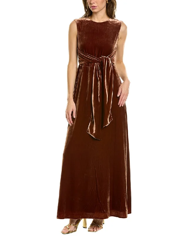 Lafayette 148 New York Talana Silk-Blend Maxi Dress