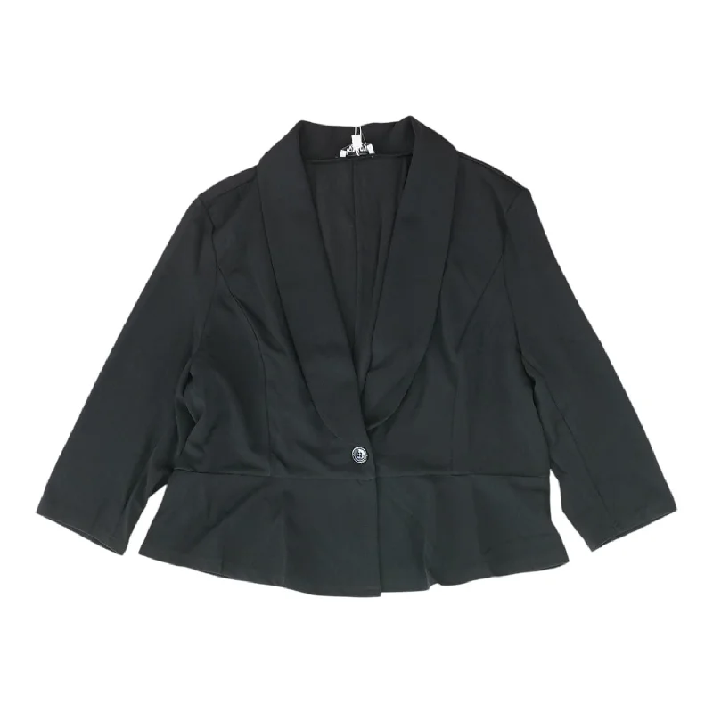 Black Solid Blazer