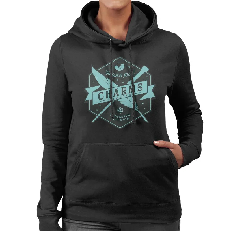 Harry Potter Charms Classes Swish And Flick Women's Hooded Sweatshirt