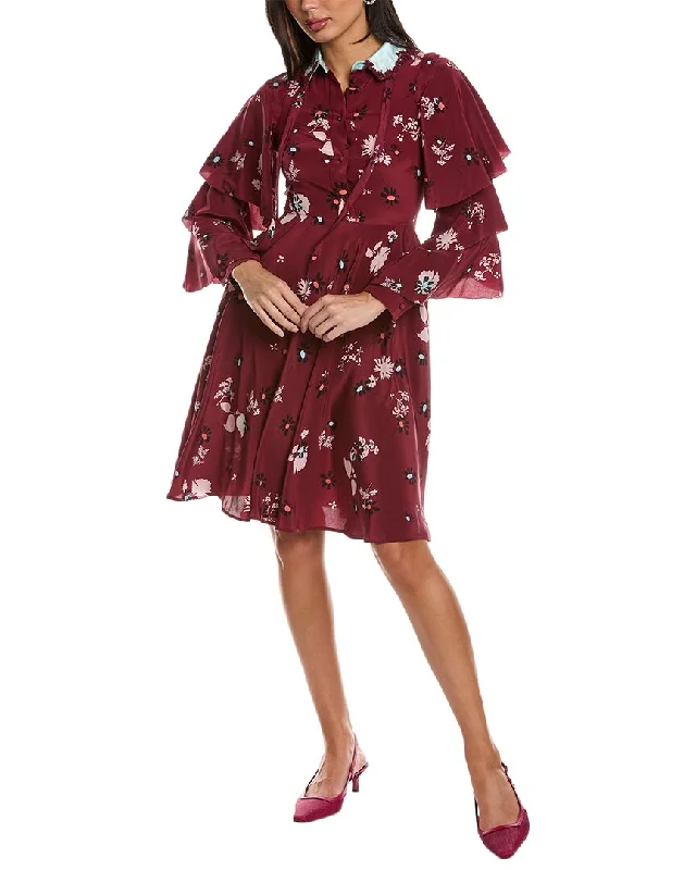 Valentino Floral Silk Mini Dress