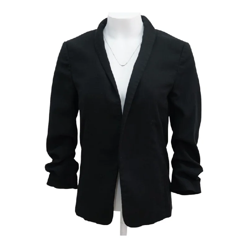 Black Solid Blazer