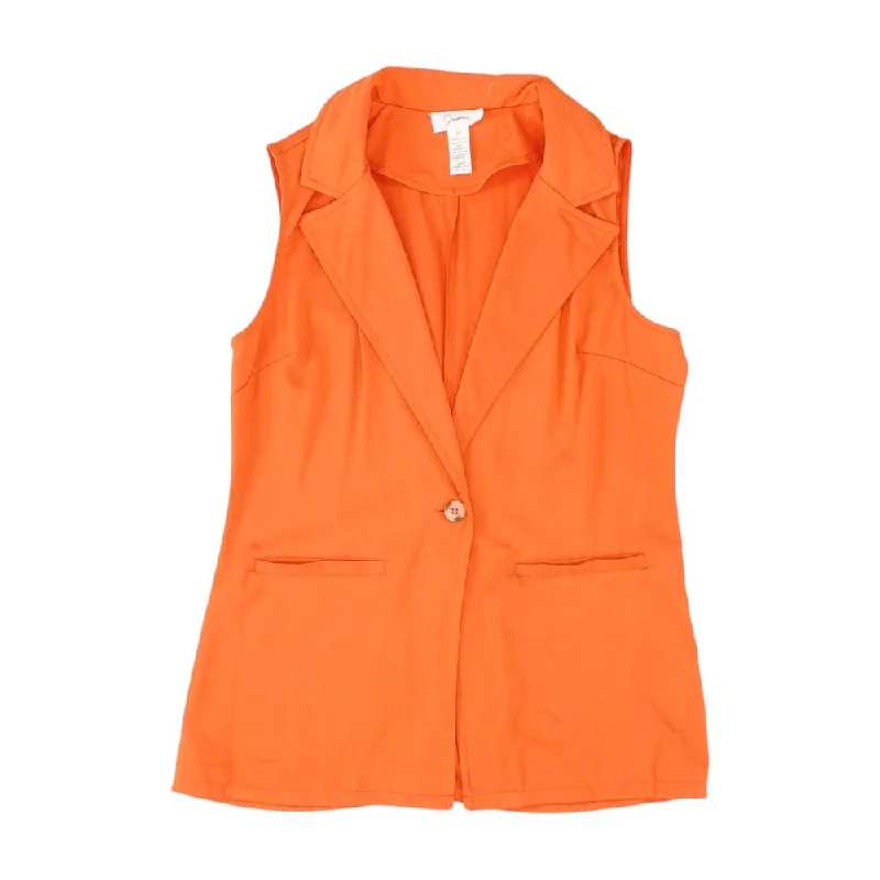 Orange Solid Vest