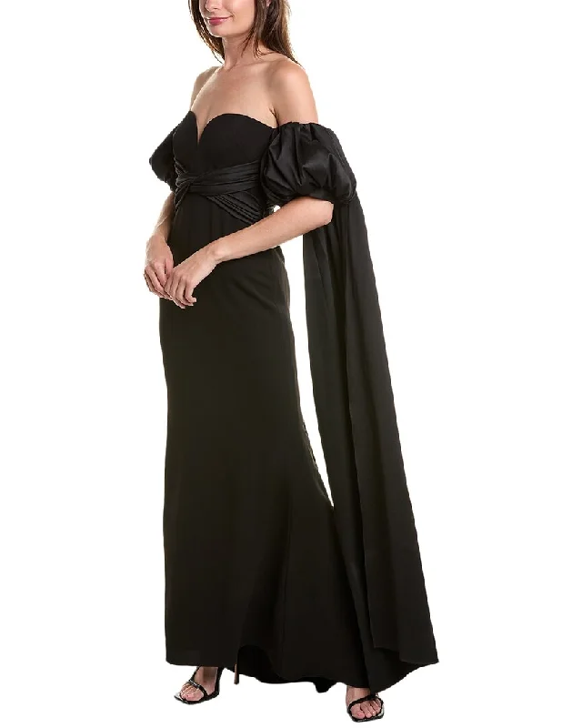 Badgley Mischka Twisted Waist Gown