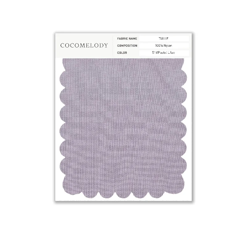 Tulle Fabric Swatch in Single Color SWTU16002