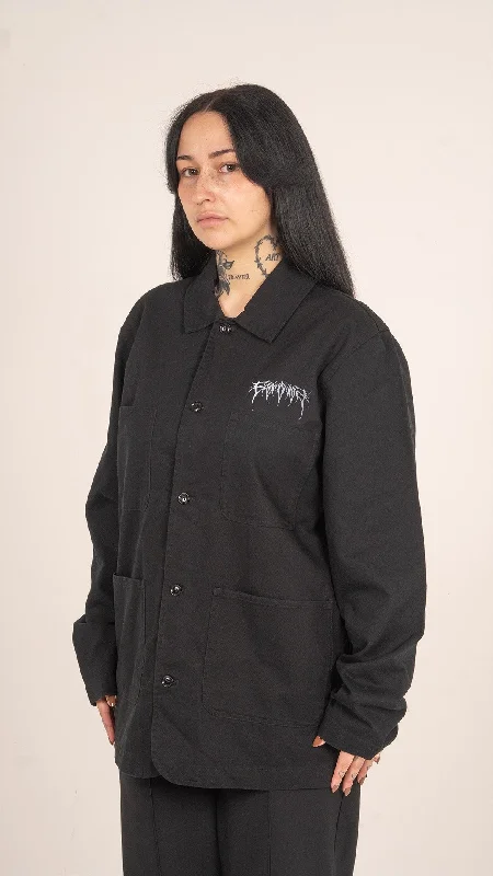 Metal Logo Chore Jacket Black