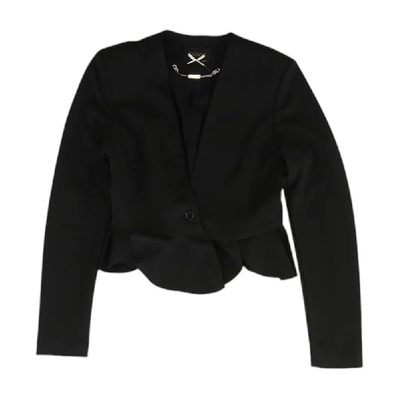 Black Solid Blazer