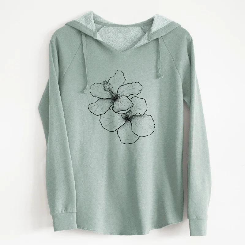 Hibiscus Flowers - Cali Wave Hooded Sweatshirt