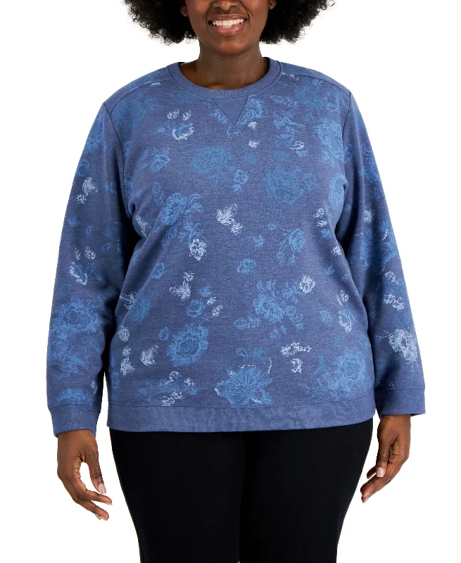 Karen Scott Plus Size Printed Sweatshirt