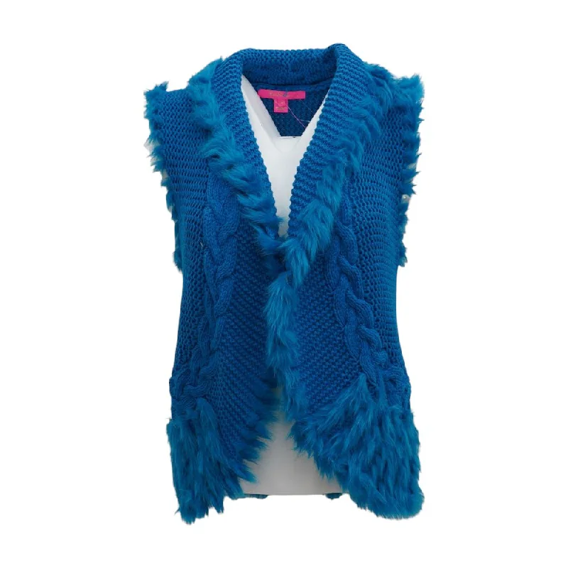 Blue Solid Vest