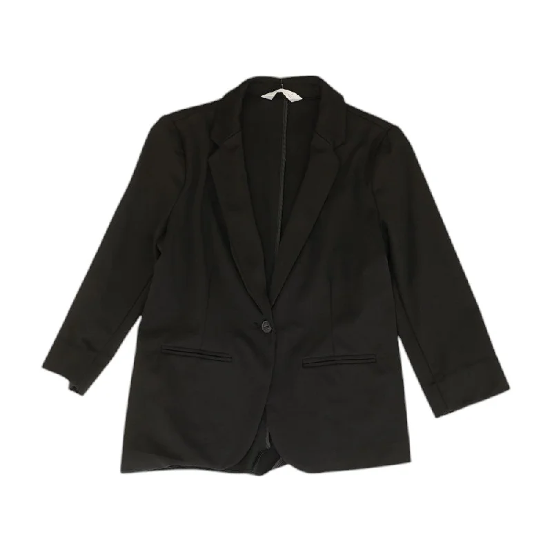 Black Solid Blazer