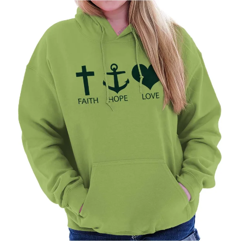 Faith Anchor Love Hoodie