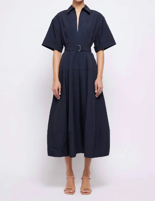 Deanna Dress In Navy