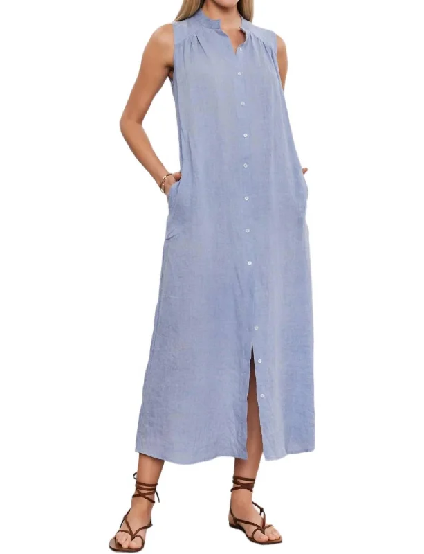 Luna Dress In Blue Haze