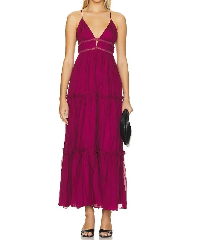 Heather Maxi Dress In Calla Lilly