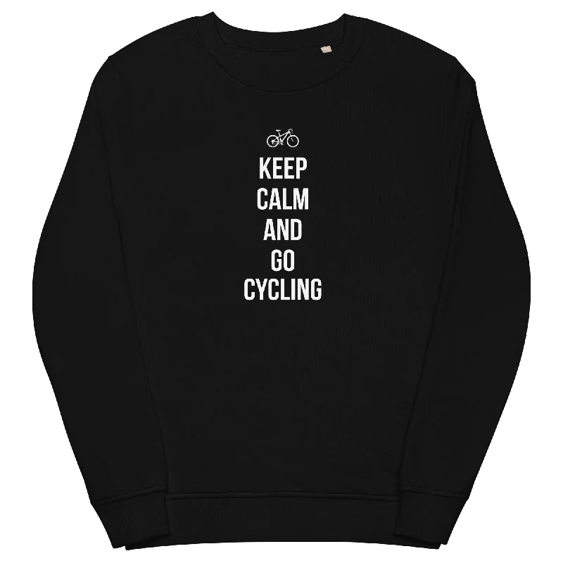 Keep calm and go cycling - Unisex Premium Organic Sweatshirt