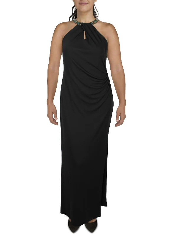 Womens Halter Long Halter Dress