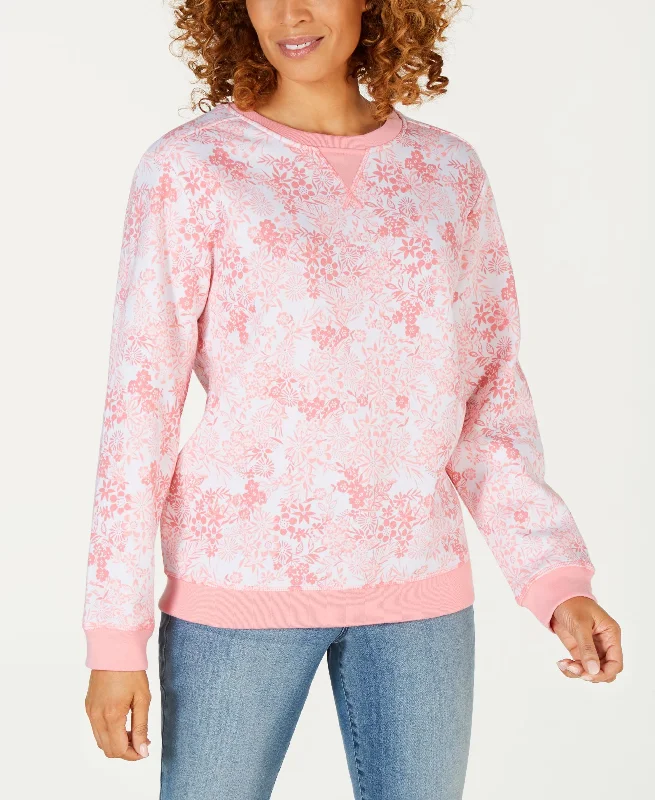 Karen Scott Petite Floral Print Sweatshirt