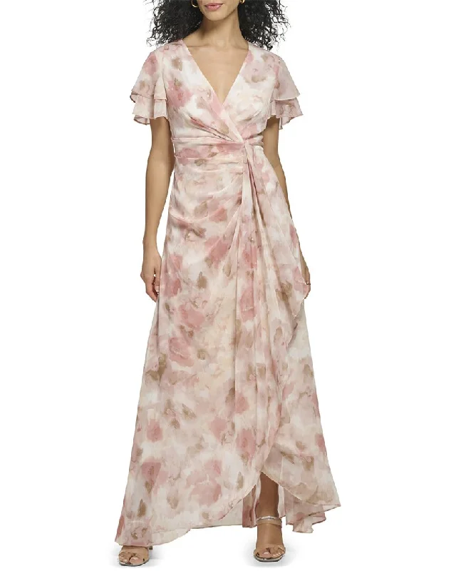 DKNY Surplice Maxi Dress