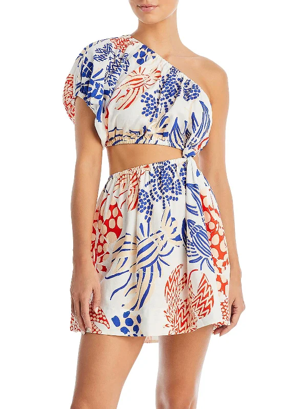 Lobsters Womens Printed Short Mini Dress