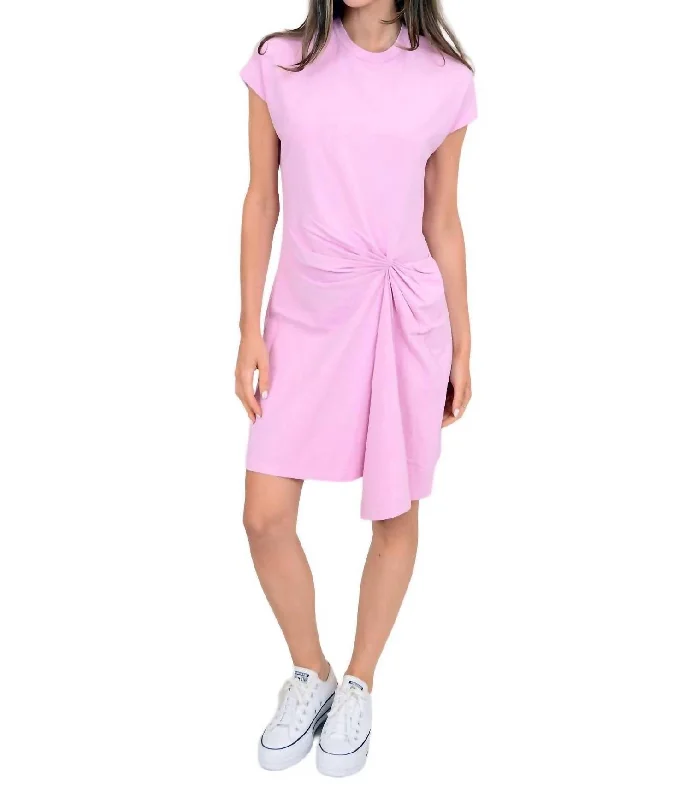 Tee Shirt Dress In Fondant Pink