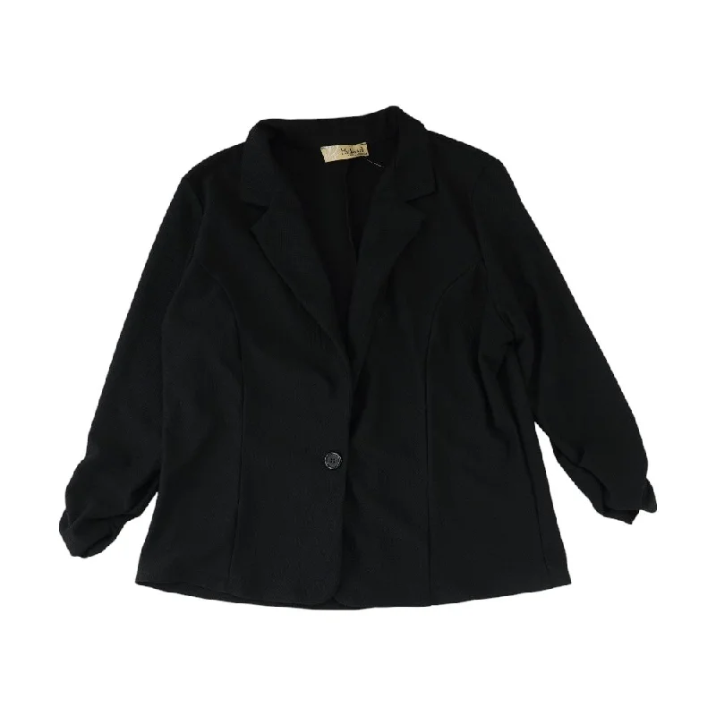 Black Solid Blazer