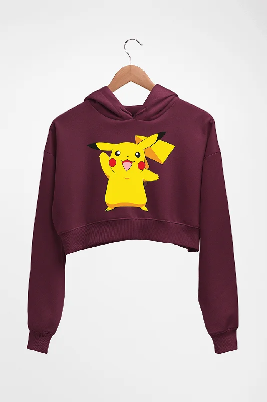 Pikachu Crop HOODIE FOR WOMEN