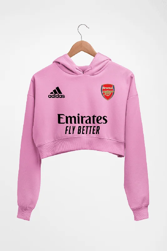 Arsenal 2021-22 Crop HOODIE FOR WOMEN