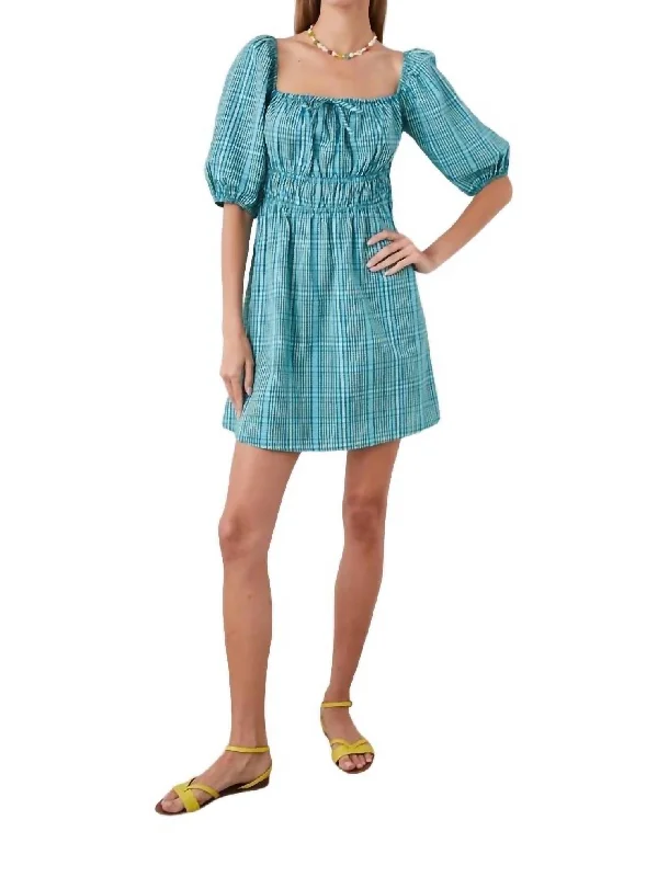 Brenda Mini Dress In Augusta Check