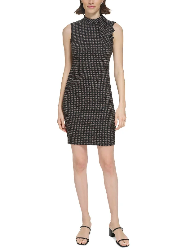 Womens Work Mini Sheath Dress