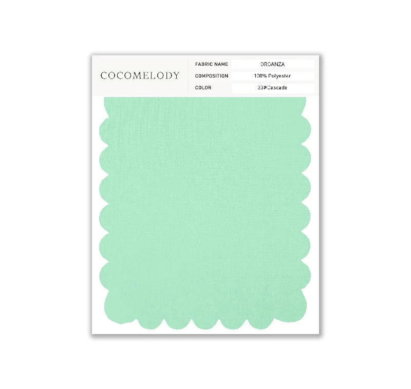 Organza Fabric Swatch in Single Color SWOR16006