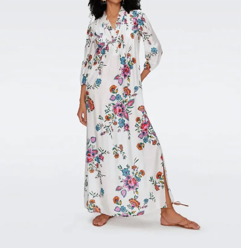 Layla Maxi Dress In Floral Bouquet