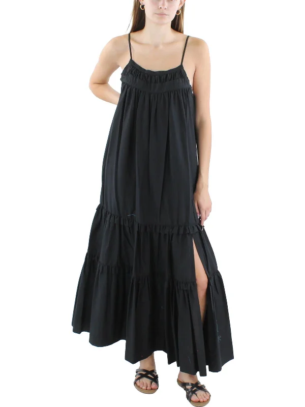 Womens Full Length Tiered Maxi Dress