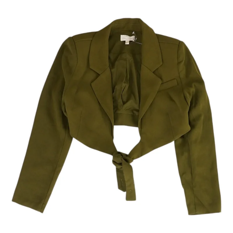 Green Solid Blazer