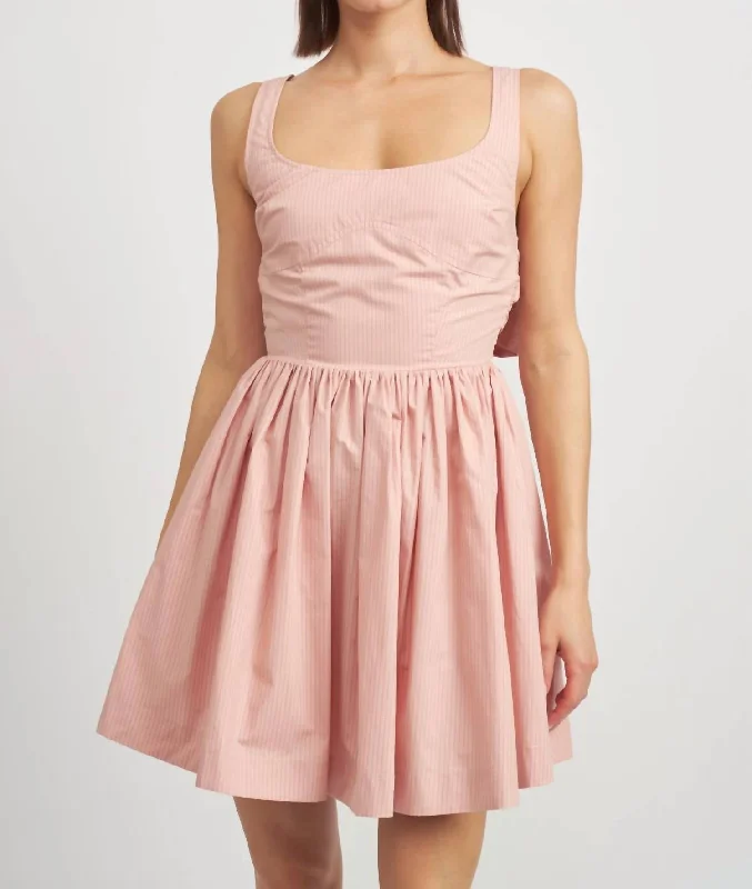 Eleanor Mini Dress In Pink