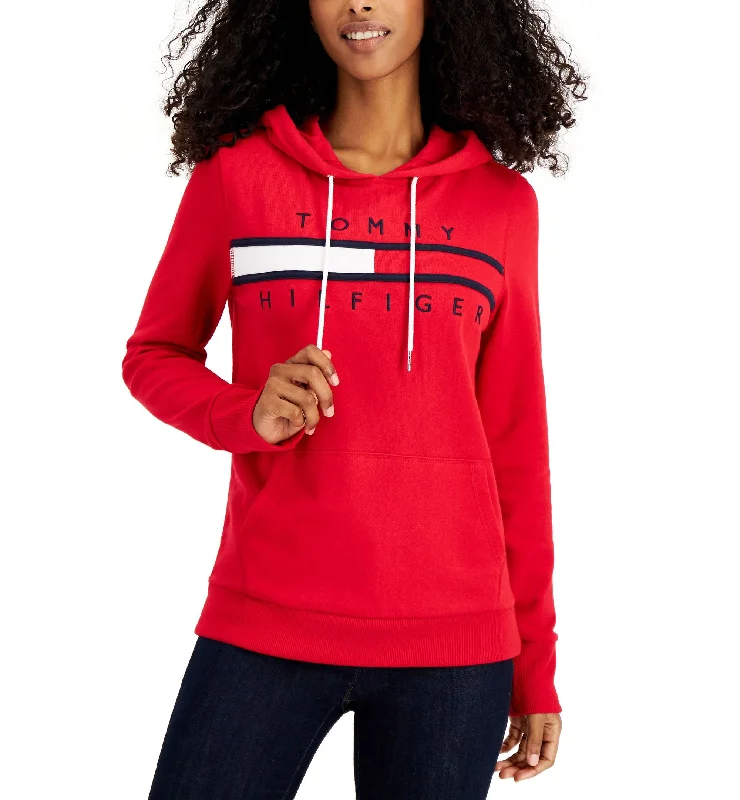 Women's Long Sleeve Front Pocket Logo Sweatshirt